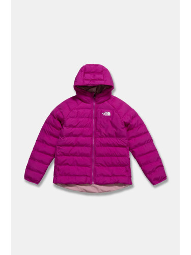 Детско яке с две лица The North Face REVERSIBLE PERRITO HOODED JACKET в розово NF0A88UE1I71