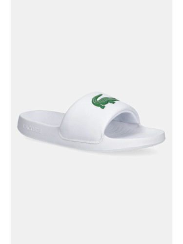 Чехли Lacoste 48CMA0023 в бяло SERVE SLIDE 1.0 224 3 CMA