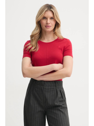 Памучна тениска G-Star в червено