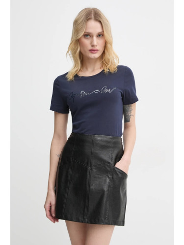 Памучна тениска G-Star в тъмносиньо D25064-A870