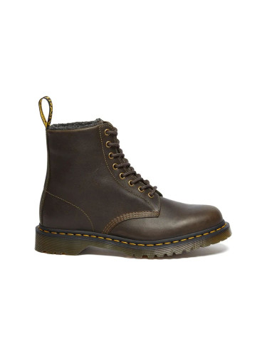 Кожени кубинки Dr. Martens 1460 Wl в кафяво с равна подметка с изолация DM31873538