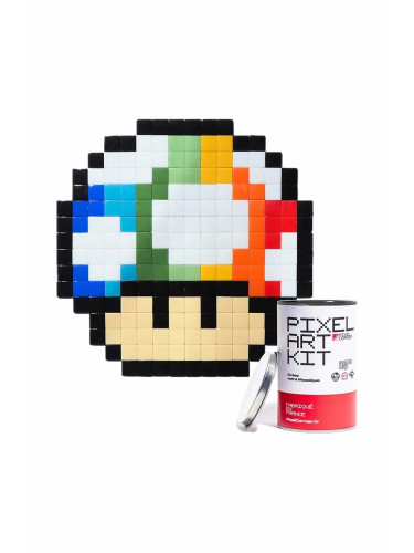 Комплект "направи си сам" пикселна мозайка Pixel Corner Rainbow Shroom