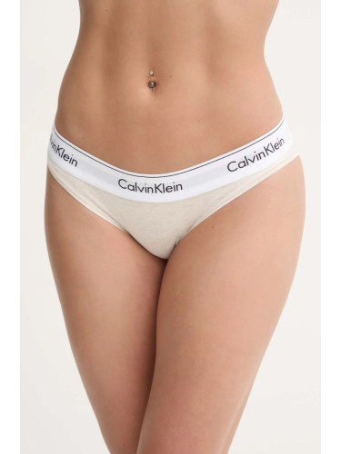 Бикини Calvin Klein Underwear в бежово 0000F3787E