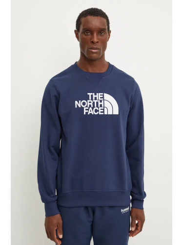 Суичър The North Face Drew Peak в тъмносиньо с принт NF0A89EK8K21