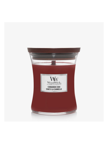 WoodWick Medium Hourglass Candle - Cinnamon Chai Universal