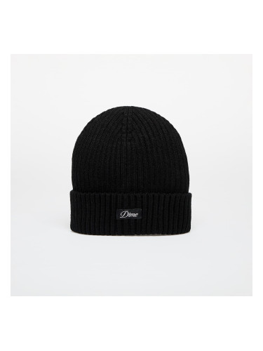 DIME Cursive Fold Beanie Black Universal