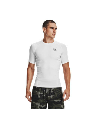 Тениска Under Armour Hg Armour Comp SS White/ Black XXXL