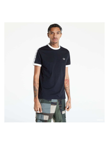 Тениска FRED PERRY Taped Ringer T-shirt Black L