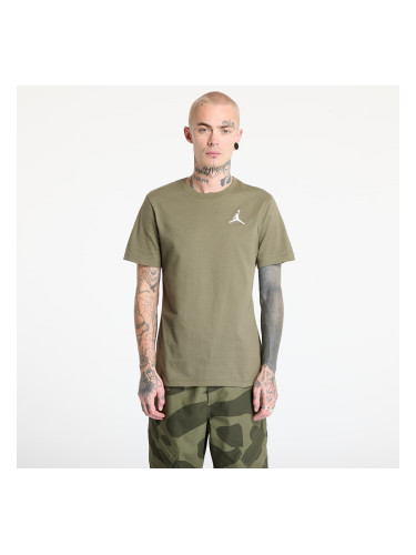 Тениска Jordan Jumpman Men's Short-Sleeve T-Shirt Medium Olive/ White L