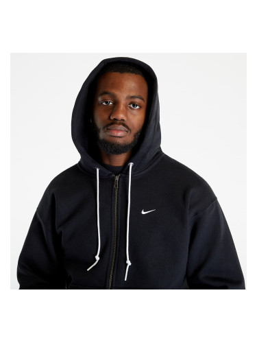 Суитшърт Nike Solo Swoosh Full-Zip Hoodie Black/ White L