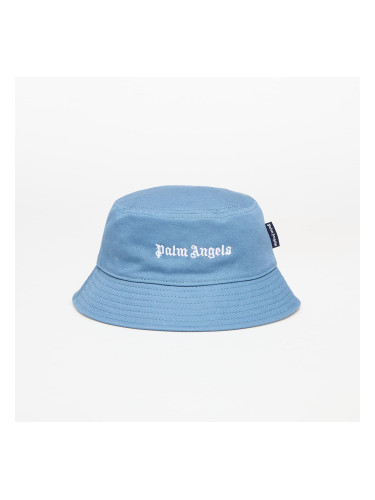 Palm Angels Kids Logo Bucket Hat Dusty Blue/ Off White I