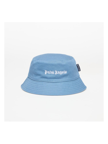 Шапка Palm Angels Kids Logo Bucket Hat Dusty Blue/ Off White II