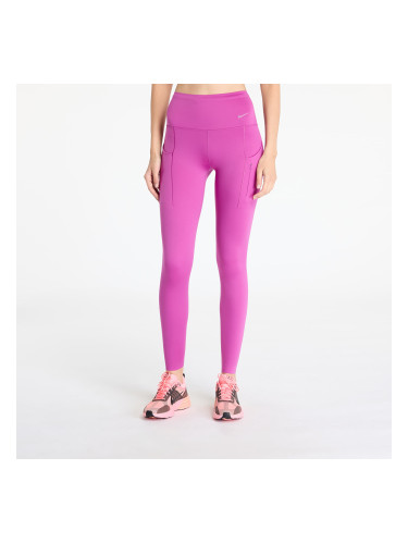 Клинове Nike Go Women's Firm-Support High-Waisted Full-Length Leggings with Pockets Hot Fuchsia/ Black L