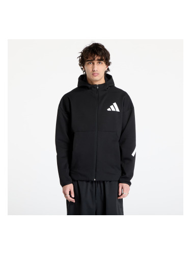 Суитшърт adidas Z.N.E. Full Zip Hooded Black/ White L