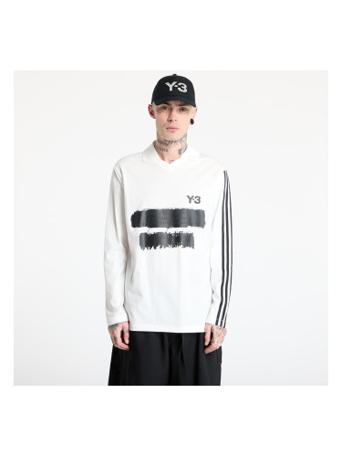 Тениска Y-3 Graphic Logo Long Sleeve Top UNISEX Core White L