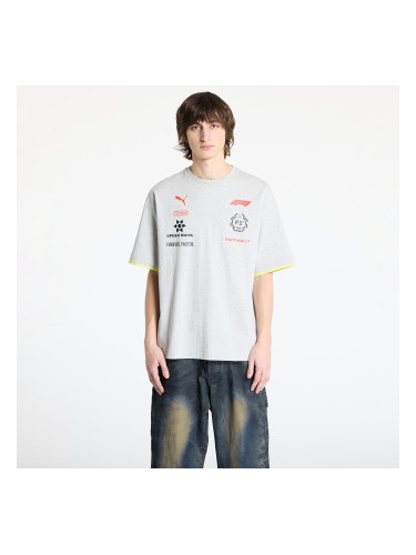 Тениска Puma F1 Racing Tee Light Gray Heather XL