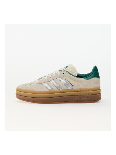 Сникърси adidas Gazelle Bold W Off White/ Silver Metallic/ Collegiate Green EUR 38