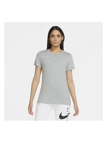 Тениска Nike Sportswear W T-Shirt Dk Grey Heather/ White XS