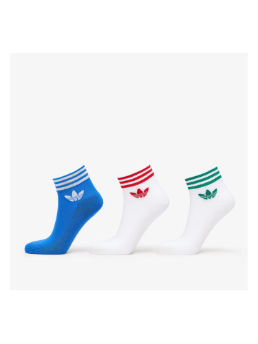 adidas Trefoil Ankle Sock 3-Pack Blue Bird/ White/ White 39-42