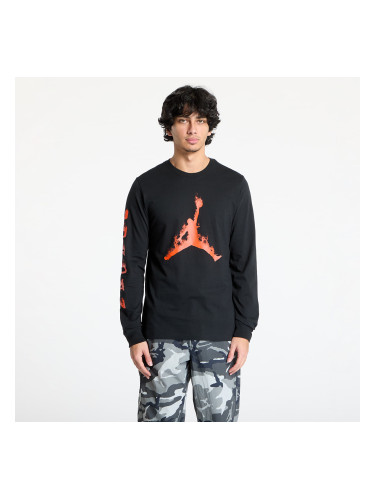 Тениска Jordan Men's Long-Sleeve T-Shirt Black/ Team Orange/ Team Orange L