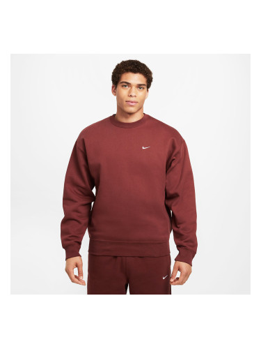 Суитшърт Nike Solo Swoosh Men's Fleece Crew Dark Pony/ White L