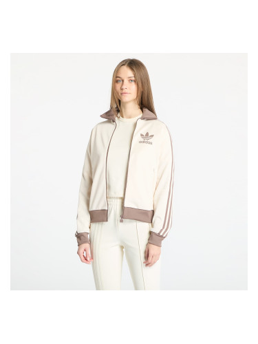 Суитшърт adidas Adicolor Classic Track Top Wonder White/ Trace Brown L