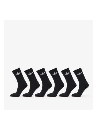 Чорапи adidas Trefoil Crew Sock Cushion 6-Pack Black S