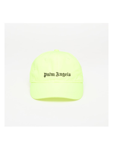 Palm Angels Kids Logo Baseball Cap Yellow/ Fluo Black I