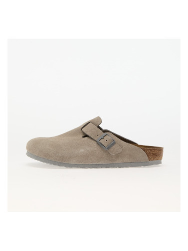 Birkenstock Boston Suede Leather Stone Coin 36