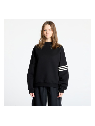 Суитшърт adidas Neuclassics Oversized Mock Neck Sweatshirt Black/ Cream White L