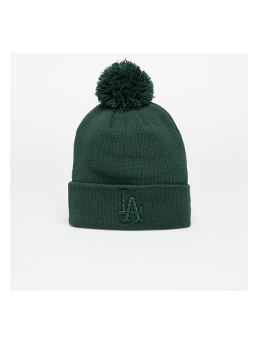 Шапка New Era Los Angeles Dodgers Knit Medium Wmns MLB Wmns Metallic Bobble Beanie Dark Green Universal