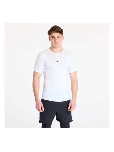 Тениска Nike Pro Men's Dri-FIT Tight Short-Sleeve Fitness Top White/ Black L