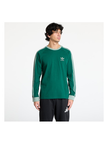 Тениска adidas Adicolor Classics 3-Stripes Longsleeve T-Shirt Collegiate Green XL