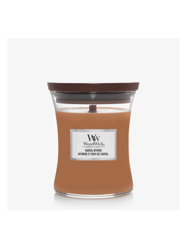 WoodWick Medium Hourglass Candle - Santal Myrrh Universal