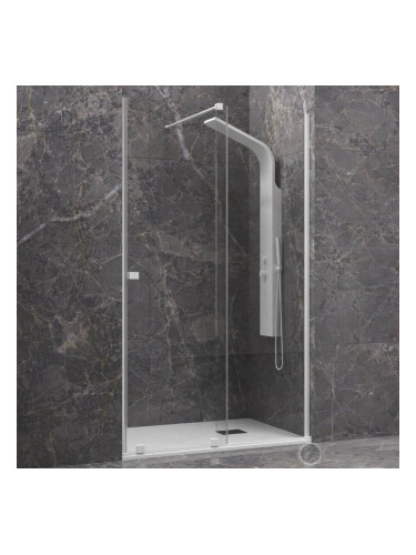 Душ параван, Бял мат, Animus 400 Bianco