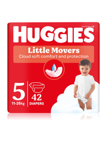 Huggies Little Movers Ultra Comfort еднократни пелени Jumbo 11-25 kg 42 бр.