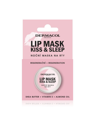 Dermacol Kiss & Sleep нощна маска за устни аромати White Chocolate 12 гр.