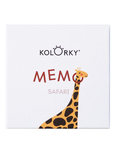 Kolorky Memo Game Safari Съвпадение на картината 20 бр.