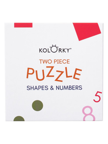 Kolorky Puzzle Two Piece Shapes & Numbers пъзел 10 бр.