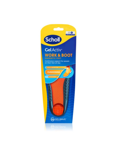 Scholl GelActiv Work стелки тип Large EU 40-46.5 1 чифт