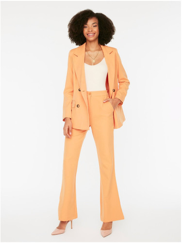 Orange women's wide trousers Trendyol - Women