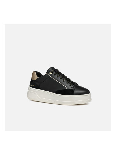 Black Women's Geox Spherica Ecub-2 Sneakers - Women's