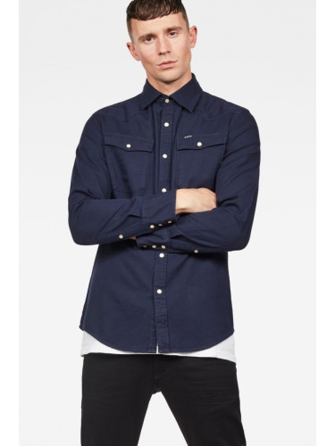 Shirt - G-STAR 3301 shirt l/s dark blue