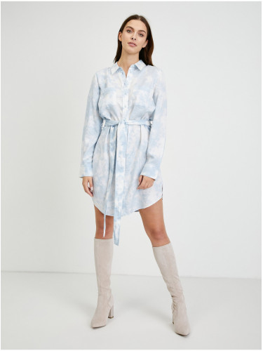 Light blue tie-dye shirt dress Guess Shonda - Women