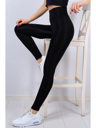 35459 Dewberry High Waist Womens Sports Leggings-BLACK