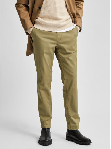 Khaki chino pants Selected Homme Miles - Men's