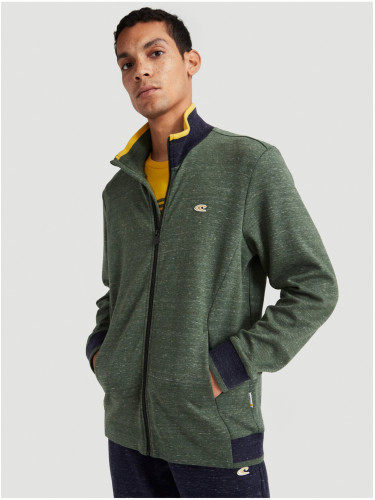 ONeill Green men's zip-up sweatshirt O'Neill 2-Knit - Men's