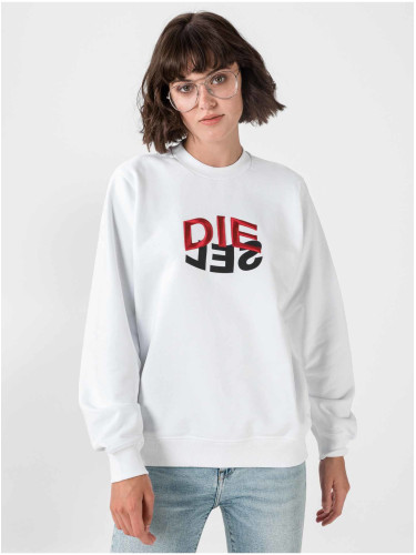 White women's sweatshirt Diesel F-Ang - Women