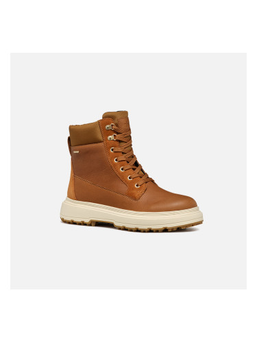 Brown women's ankle boots Geox Lamide+Grip ABX - Women's