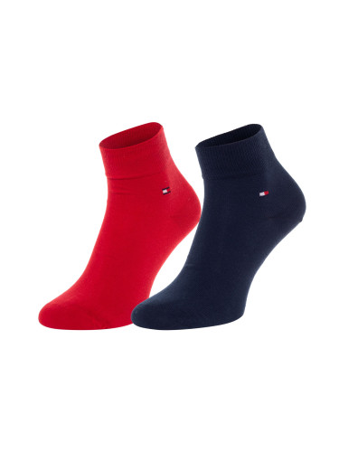 Tommy Hilfiger Man's 2Pack Socks 342025001 Red/Navy Blue